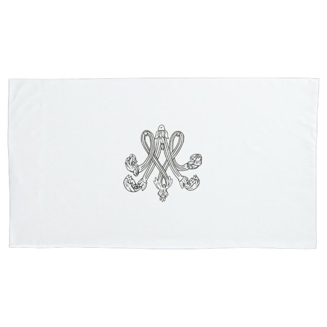 Marie Antoinette – Monogramm – Royal Monogram Kissenbezug (Vorderseite)