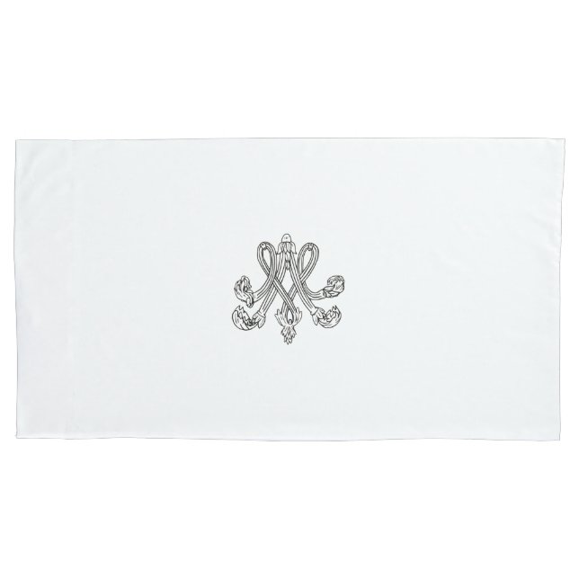 Marie Antoinette - Monogramm - Royal Monogram Kissenbezug (Vorderseite)