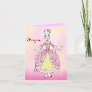 Marie Antoinette Note Card Karte