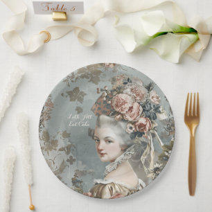 Marie Antoinette Paper Plate Pappteller