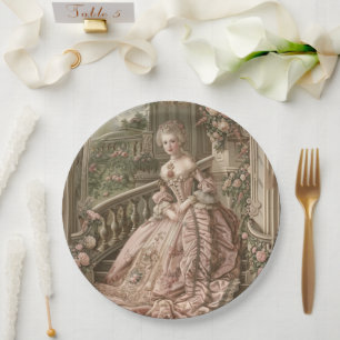 Marie Antoinette Paper Plate Pappteller