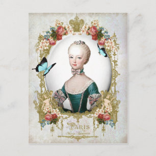 Marie Antoinette,Paris,heruntergekommen,Porträt,Ro Postkarte