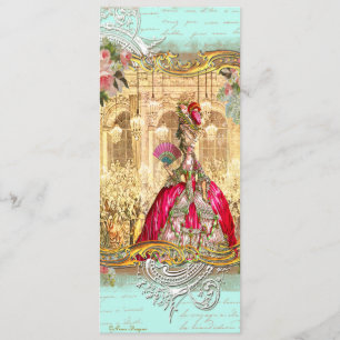 Marie Antoinette-Party in Versailles Einladung