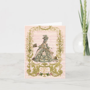 Marie Antoinette Peach Stationery Pour Cerves