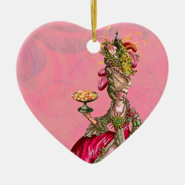 Marie Antoinette & Peacock Lasse ihnen einen Essku Keramikornament (Vorne)