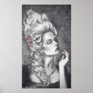 Marie Antoinette Plakat-Rokoko-Plakat Versailles Poster