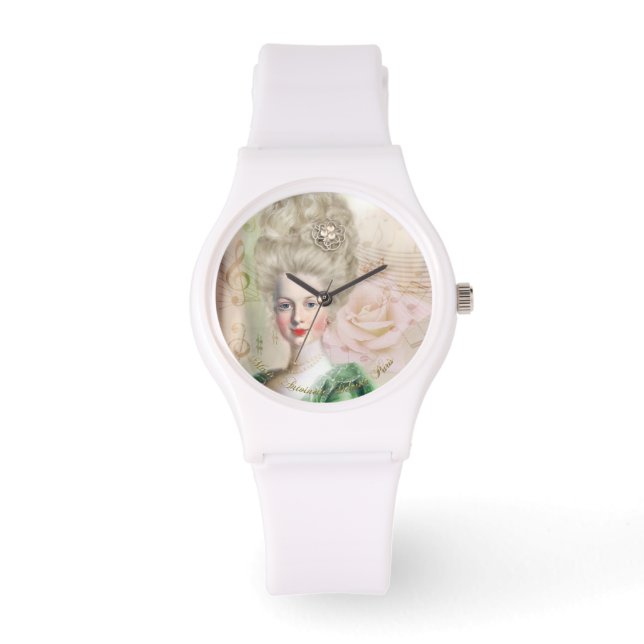 Marie Antoinette  Portrait Watch Tea Rose Armbanduhr (Vorderseite)
