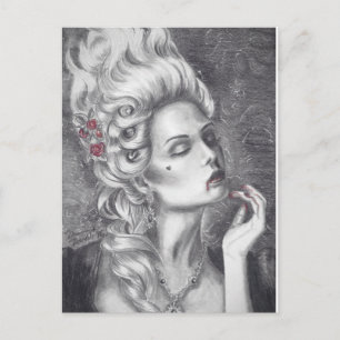 Marie Antoinette Postcard Vampire Postcard Postkarte