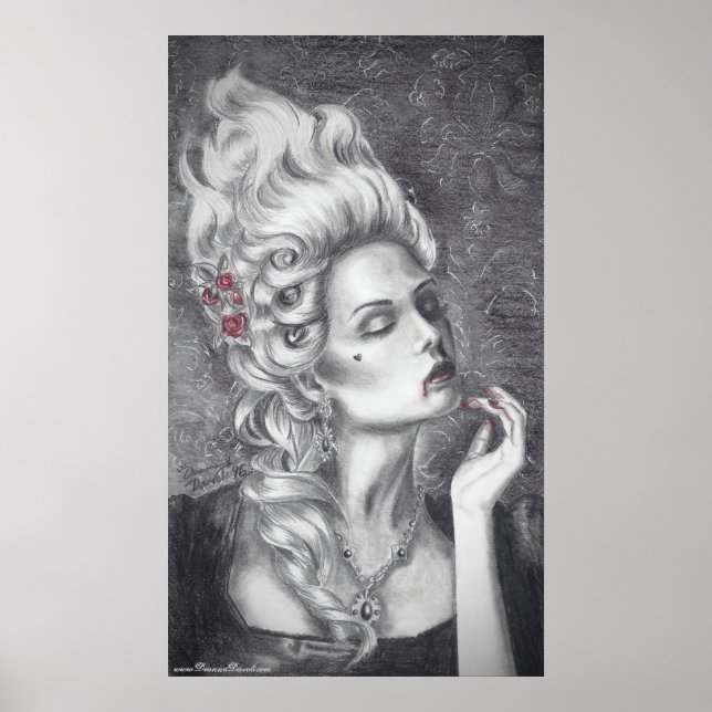 Marie Antoinette Poster Rokoko Poster Versailles (Vorne)