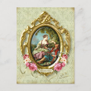 Marie Antoinette Rokoko Liebhaber Mädchen Junge Po Postkarte