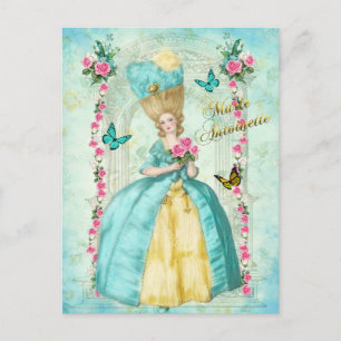 Marie Antoinette Romantische Minz-Traum-Postkarte Postkarte