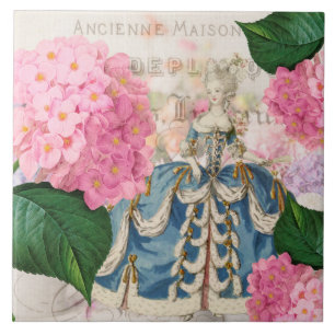 Marie Antoinette Rosa Hydrangeen-Keramikfliese Fliese