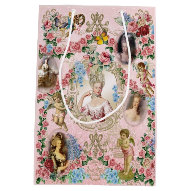 Marie Antoinette Rose of Versailles  Gift Bag Mittlere Geschenktüte (Rückseite)