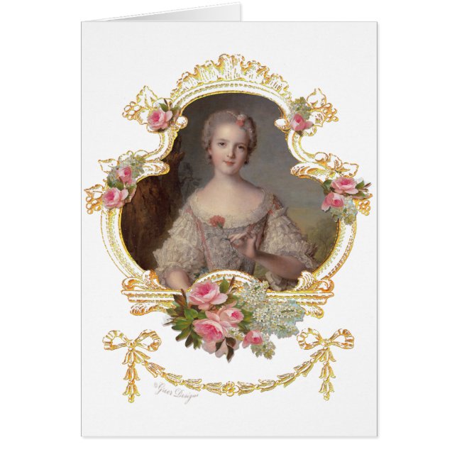 Marie Antoinette Roses Cards (Vorne)