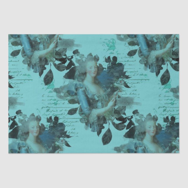 Marie Antoinette Seidenpapier (Vorderseite)