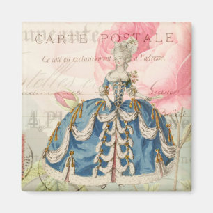 Marie Antoinette Square Magnet