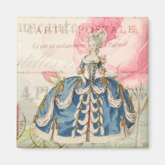 Marie Antoinette Square Magnet (Vorne)