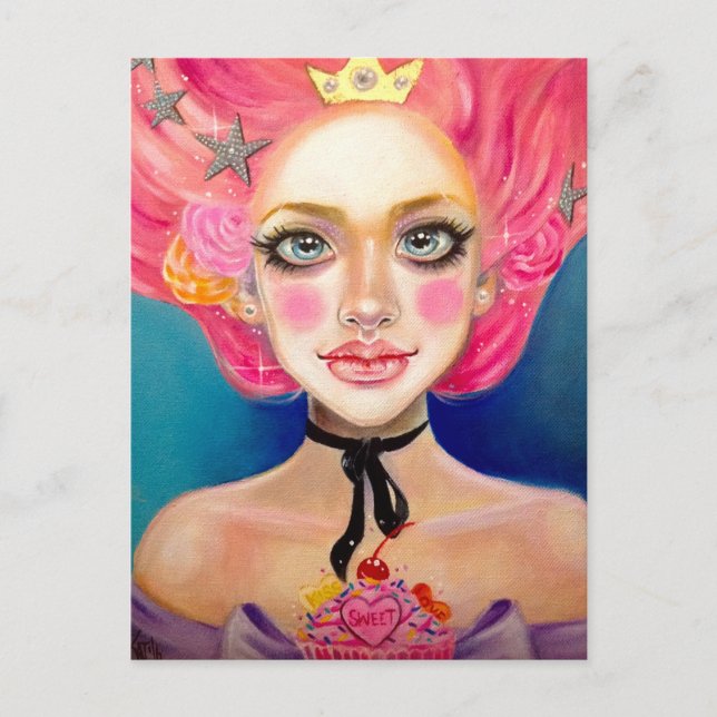 Marie Antoinette Sweetie Postkarte (Vorderseite)