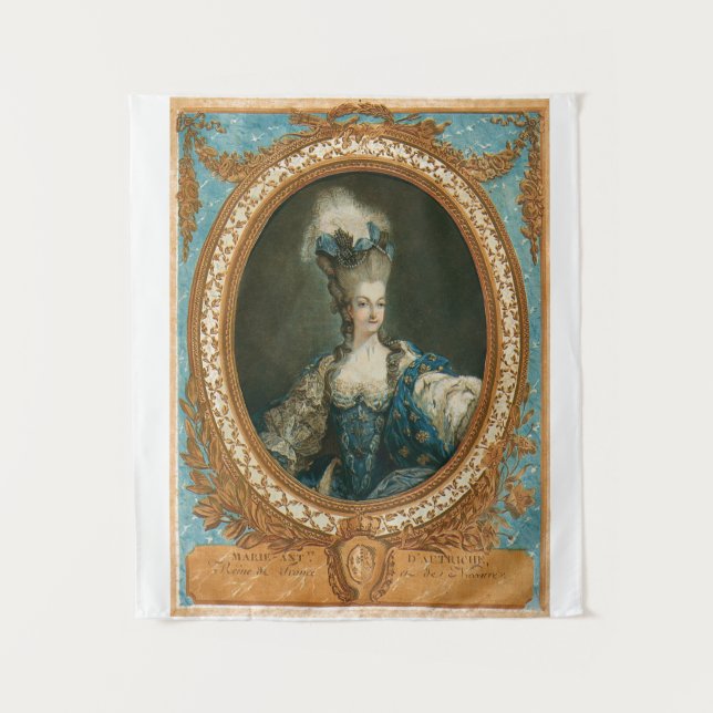 Marie Antoinette Tapisserie Wandteppich (Vorderseite)