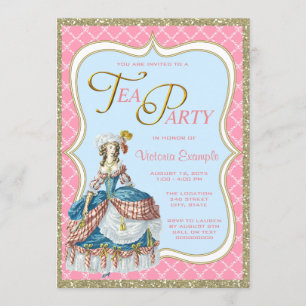Marie Antoinette Tea Party Einladung