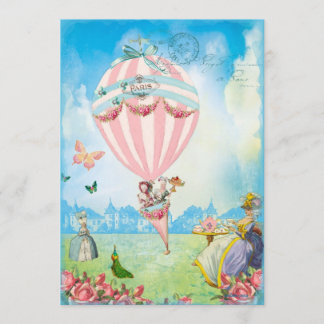 Marie Antoinette Tee im Party Versailles Rasen Einladung