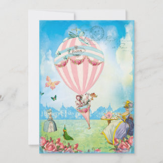 Marie Antoinette Tee im Party Versailles Rasen Einladung