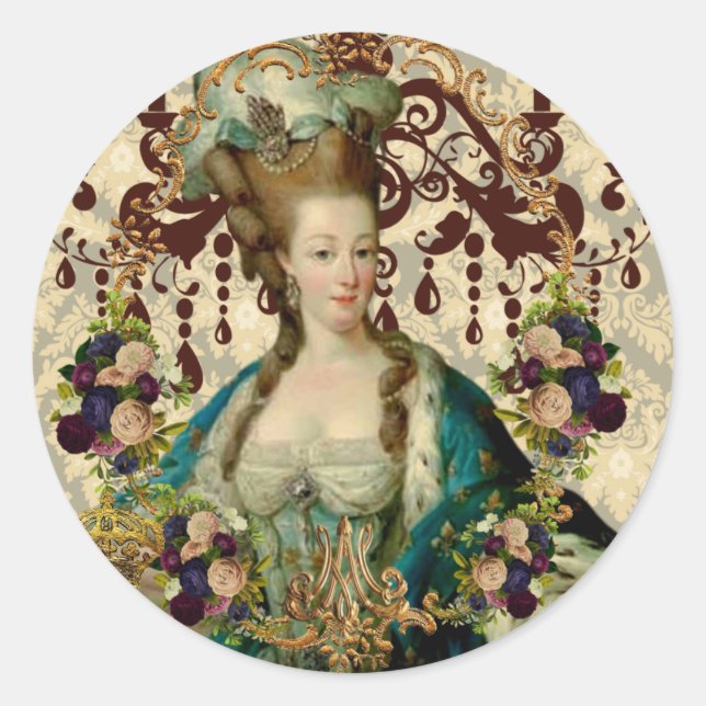 Marie Antoinette, Umschlag Aufkleber (Vorderseite)