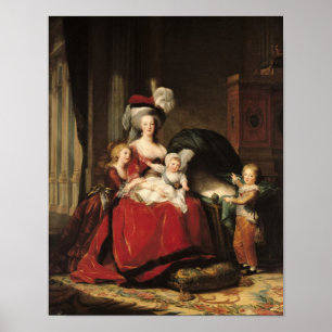 Marie-Antoinette und ihre Kinder, 1787 Poster