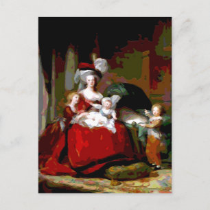 Marie Antoinette und ihre Kinder ~ Postkarte