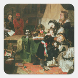 Marie Antoinette und ihre Kinder Quadratischer Aufkleber