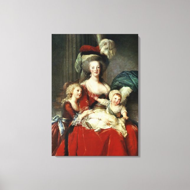 Marie-Antoinette und ihre vier Kinder, 1787 Leinwanddruck (Vorderseite)