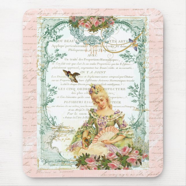 Marie Antoinette und Sparrow Mousepad (Vorne)