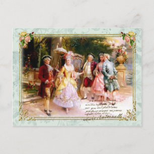 Marie Antoinette Versailles Garten Postkarte