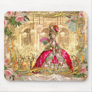 Marie Antoinette Versailles Party Pink Mousepad