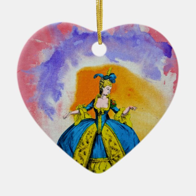 Marie Antoinette von Michael Moffa Keramik Ornament (Vorne)