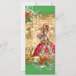 Marie Antoinette Weihnachts-Teeparty in Versailles Einladung
