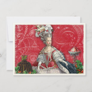 Marie Antoinette Weihnachtsdessert-Einladung Einladung
