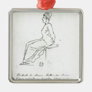 Marie-Antoinette Weise zu ihrer Durchführung Silbernes Ornament