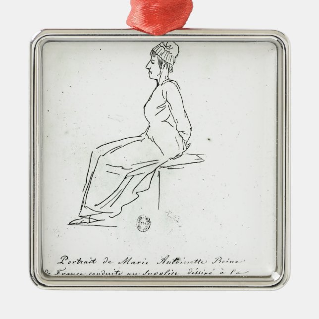 Marie-Antoinette Weise zu ihrer Durchführung Silbernes Ornament (Vorne)