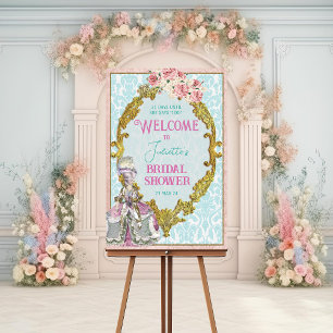 Marie Antoinette Willkommensschild Poster Board