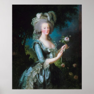 Marie-Antoinette with the Rose by Elisabeth Lebrun Poster