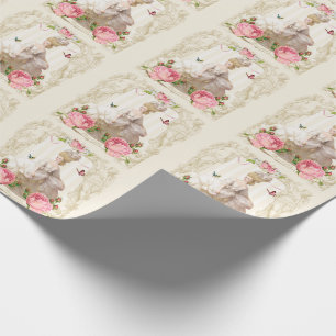 Marie Antoinette Wrapping Paper Pink Rosa Frame Geschenkpapier