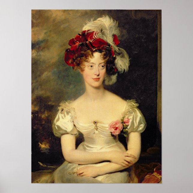 Marie-Caroline de Bourbon Duchesse de Berry Poster (Vorne)