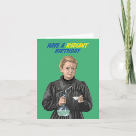 Marie Curie haben einen strahlenden Geburtstag Karte