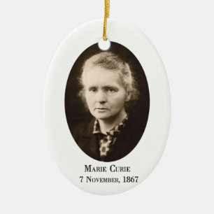 Marie Curie Keramikornament