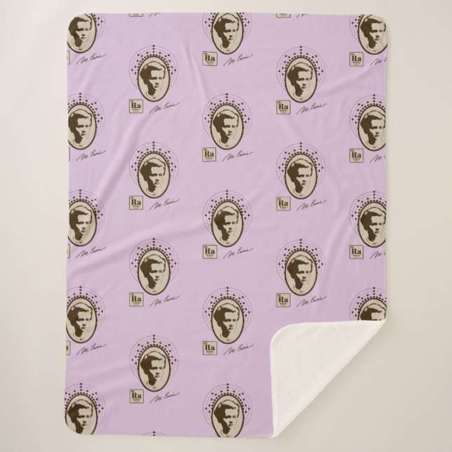 Marie Curie - Lavendel Sherpadecke (Vorderseite)