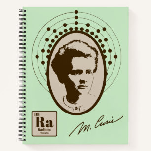 Marie Curie - Mint Notizbuch