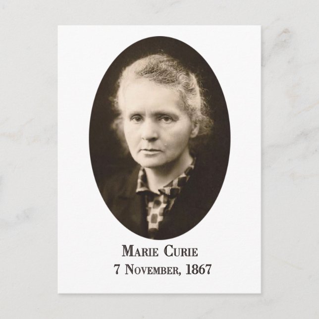 Marie-Curie Postcard Postkarte (Vorderseite)