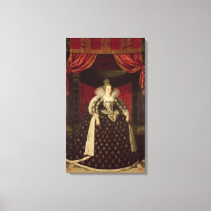 Marie de Medici in den Krönungs-Roben, c.1610 Leinwanddruck