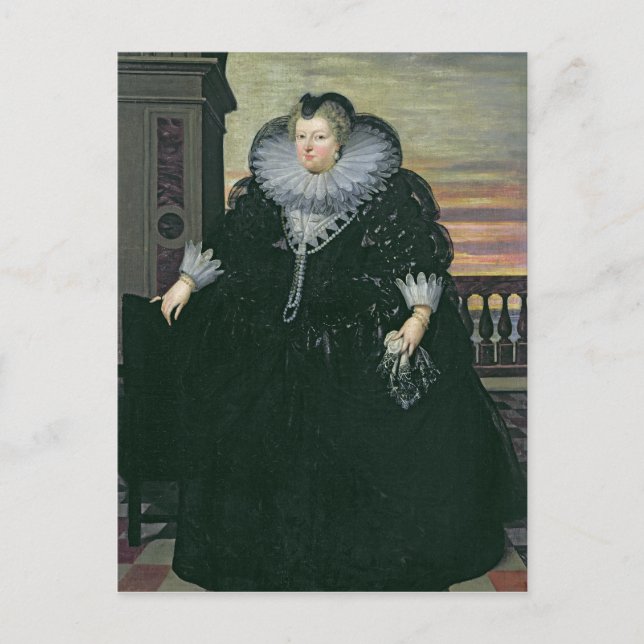 Marie de Medici Queen of France, 1617 Postkarte (Vorderseite)